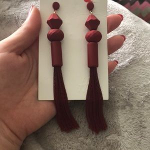 HM Burgundy Earrings ❣️